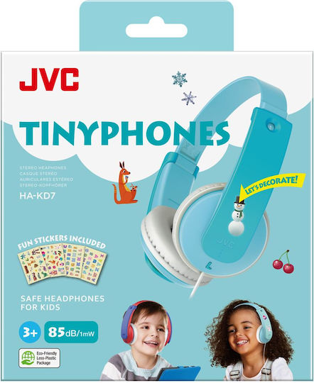 JVC HA-KD7 Ενσύρματα Παιδικά On Ear Ακουστικά Γαλάζια