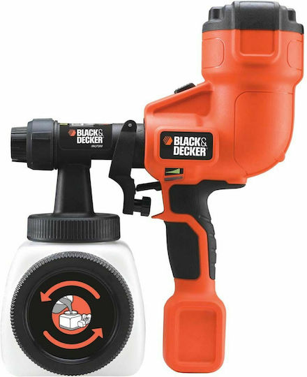 Black & Decker HVLP200 Ηλεκτρικό Πιστόλι Βαφής 400W με Δοχείο 1.2lt