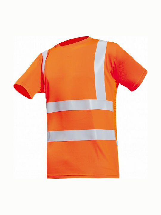 Axon Liverpool Hi Vis Мъжка Работна блуза Оранжев с Отразителни ленти