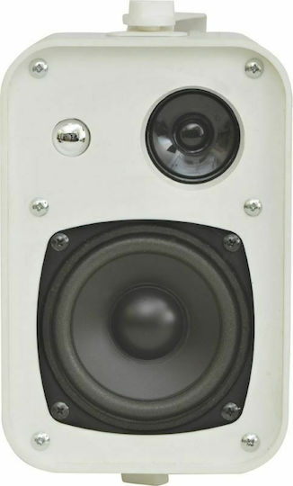 Audien BT-408 Παθητικά Επιτοίχια Ηχεία 30W (Ζεύγος) 20.8x12.3x13.8εκ. Λευκά