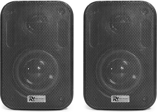 Power Dynamics BGO30 Παθητικά Επιτοίχια Ηχεία 25W (Ζεύγος) 12x10x18εκ. Μαύρα