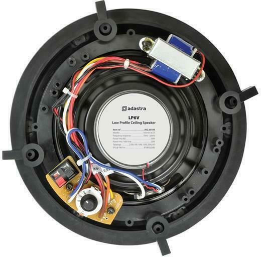 Adastra AD-LP6V Παθητικό Εντοιχιζόμενο Ηχείο 50W (Τεμάχιο) Λευκό