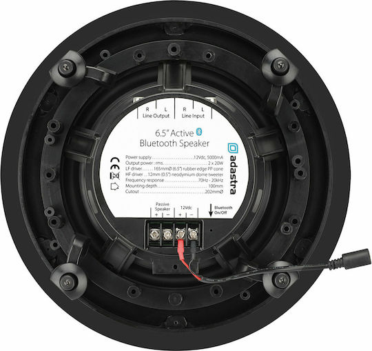 Adastra BCS65S BT Aktiv Deckeninstallationslautsprecher 25W Paar Bluetooth Weiß