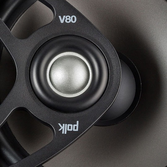 Polk Audio V80 Ηχείο Οροφής 100W (Τεμάχιο) Λευκό