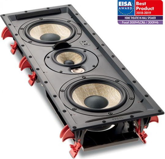 Focal 300IWLCR6 Active In Wall Installation Speaker 150W Piece Black