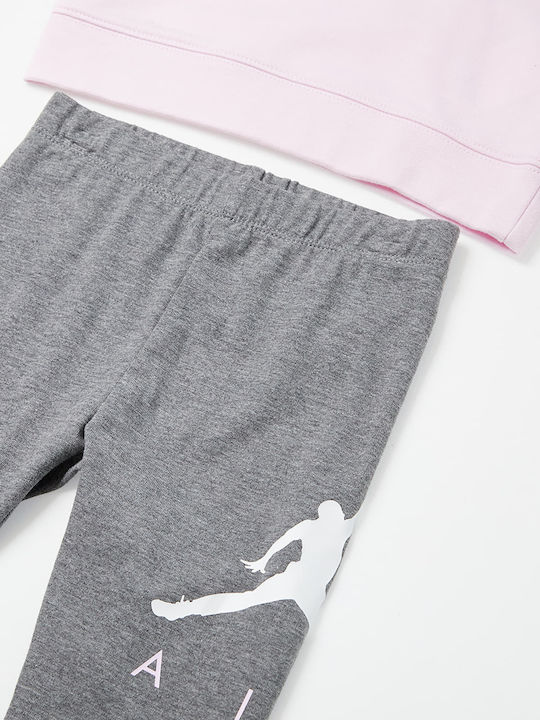 Παιδικό Σετ με Κολάν Χειμερινό 2τμχ Ροζ Jumpman
