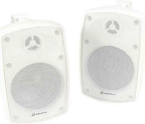 Adastra BH4 Boxe De Instalare Pasive De Perete 30W Pereche 12.5x12.5x19.5cm Albe
