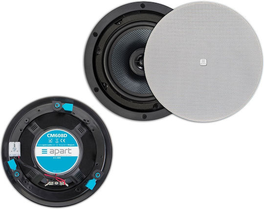 Apart Audio Ηχείο Οροφής 40W (Τεμάχιο) Λευκό