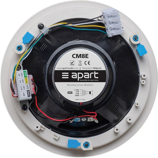 Apart Audio Ηχείο Οροφής 6W (Τεμάχιο) Λευκό