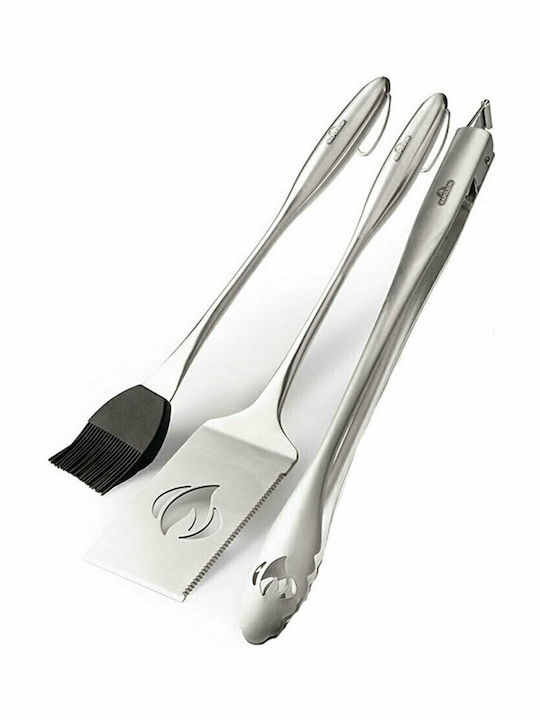 Napoleon Set of 3 BBQ Tools with Basting Brush, Tongs, and Spatula 70034