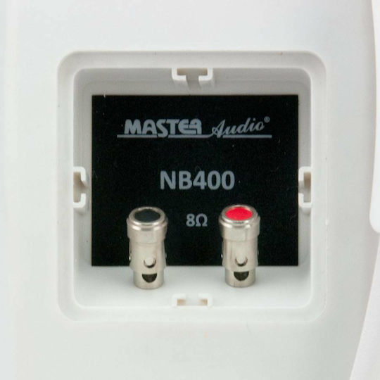 Master Audio NB400 Παθητικά Επιτοίχια Ηχεία (Ζεύγος) Λευκά