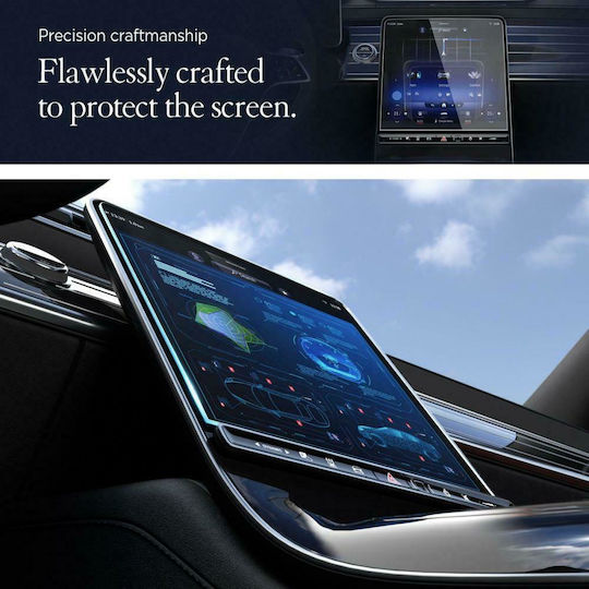 Spigen Glas.tr Ez Fit Car Audio Screen Protector Screen Protector for Mercedes S-Class 2021