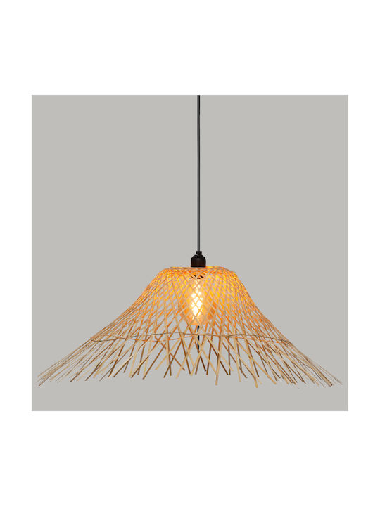 Atmosphera Moxa Adjustable Beige Boho Bell Pendant Ceiling Light with E27 Socket 76x76x25cm