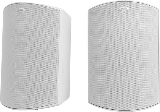Polk Audio Atrium6 Παθητικά Επιτοίχια Ηχεία 100W (Ζεύγος) 19.5x22.2x26.7εκ. Λευκά