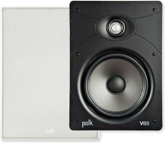 Polk Audio V85 Εντοιχιζόμενο Ηχείο 125W (Τεμάχιο) Λευκό