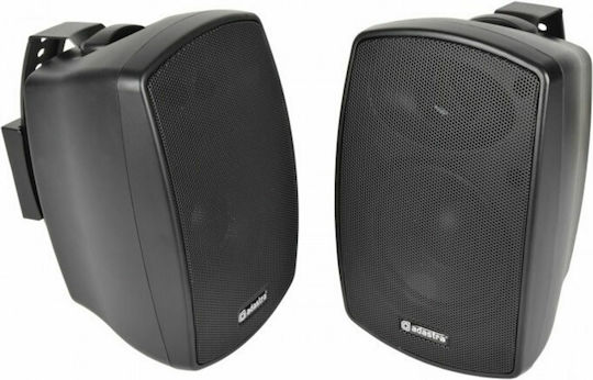 Adastra BH4 Passive Wall Installation Speakers 30W Pair 12.5x12.5x19.5cm Black