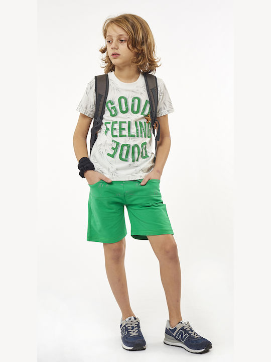 Hashtag Kids Set with Shorts Summer 2pcs Green