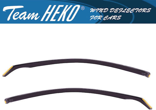 Heko Set of Windbreakers Front Car Dark Fime for Alfa Romeo Stelvio 2pcs
