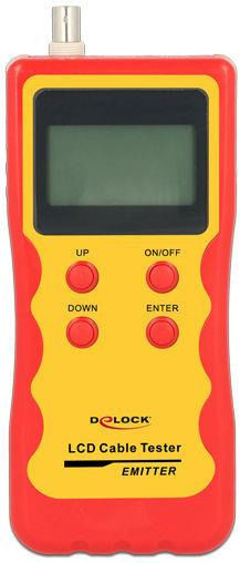 DeLock 86108 Kabeltester Netzwerk BNC / RJ12 / RJ45 / USB Digital