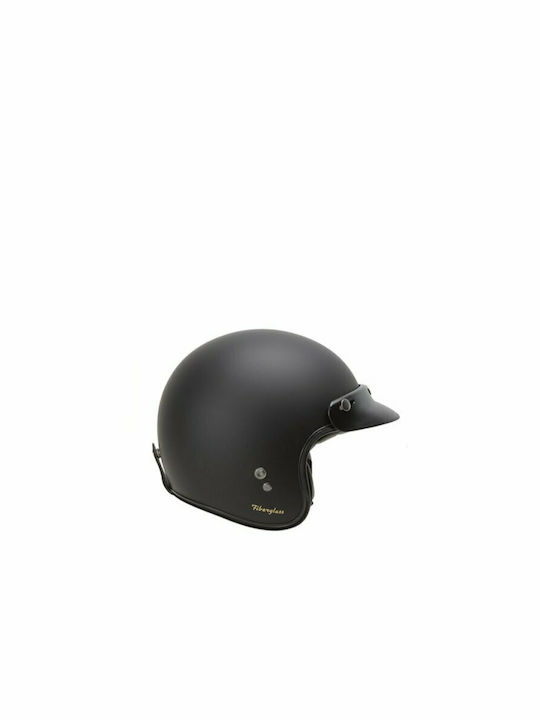 Garibaldi G02X Glossy Black Κράνος Μηχανής Jet ECE 22.05