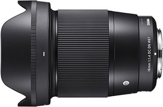 Sigma Crop Camera Lens 16mm f/1.4 DC DN Wide Angle for Sony E Mount Black