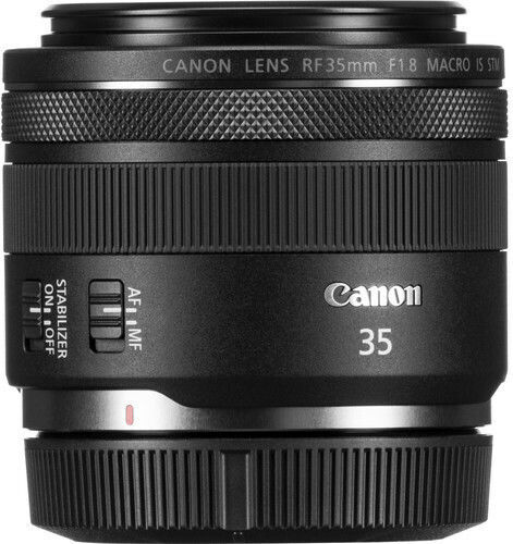 Canon Full Frame Camera Lens RF 35mm F1.8 IS STM Wide Angle / Macro for Canon RF Mount Black