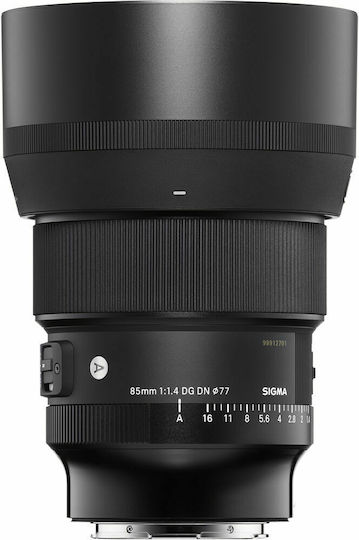 Sigma Full Frame Φωτογραφικός Φακός 85mm F1.4 DG DN Art Telephoto για Sony E Mount Μαύρος