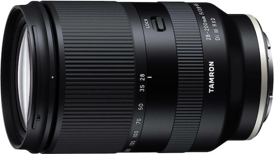 Tamron Full Frame Camera Lens Di III RXD 28 - 200mm f/2.8 - 5.6 Telephoto / Wide Angle / Tele Zoom for Sony E Mount Black