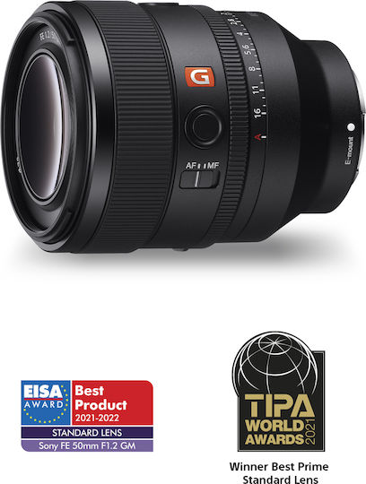 Sony Full Frame Φωτογραφικός Φακός FE 50mm f/1.2 GM Σταθερός για Sony E Mount Μαύρος