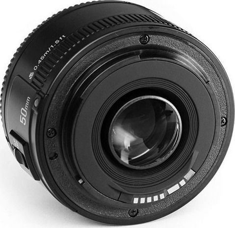 Yongnuo Full Frame Camera Lens YN 50mm f/1.8 Fixed for Nikon F Mount Black