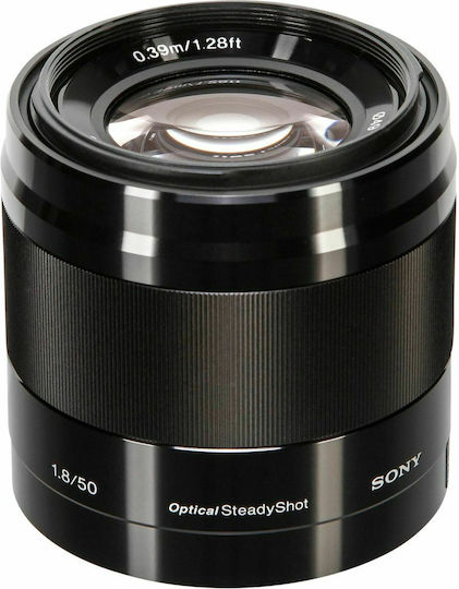 Sony Crop Camera Lens 50mm f/1.8 OSS Fixed for Sony E Mount Black