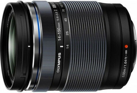 Olympus Crop Camera Lens M.Zuiko Digital 14-150mm 1:4.0-5.6 II Telephoto / Wide Angle for Micro Four Thirds (MFT) Mount Black