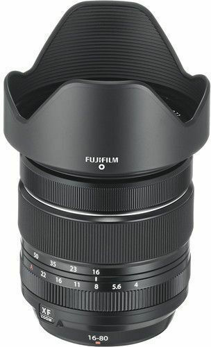Fujifilm Crop Camera Lens XF 16-80mm f/4 R OIS WR Telephoto / Wide Angle for Fujifilm X Mount Black
