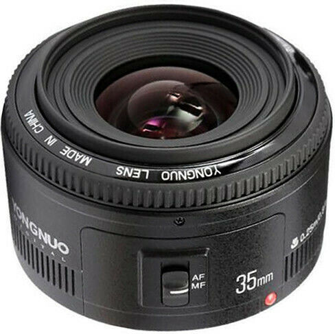 Yongnuo Full Frame Φωτογραφικός Φακός 35mm f/2 Σταθερός για Canon EF Mount Μαύρος
