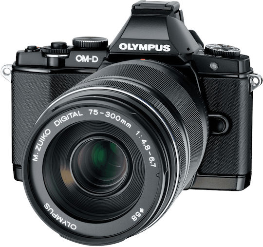 Olympus Crop Φωτογραφικός Φακός M.Zuiko Digital ED 75-300mm 1:4.8-6.7 II Tele Zoom για Micro Four Thirds (MFT) Mount Μαύρος