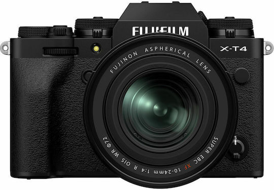 Fujifilm Crop Camera Lens XF 10-24mm f/4 R OIS WR Wide Angle Zoom for Fujifilm X Mount Black