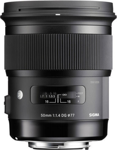 Sigma Full Frame Camera Lens 50mm f/1.4 DG HSM Art Fixed for Sony E Mount Black