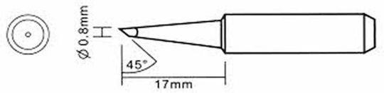 Tele Μύτη Κολλητηρίου YH-0.8D/tip