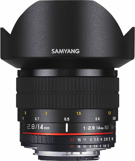 Samyang Voller Rahmen Kameraobjektiv 14mm f/2.8 IF ED UMC Aspherical Weitwinkel für Sony E Mount Black