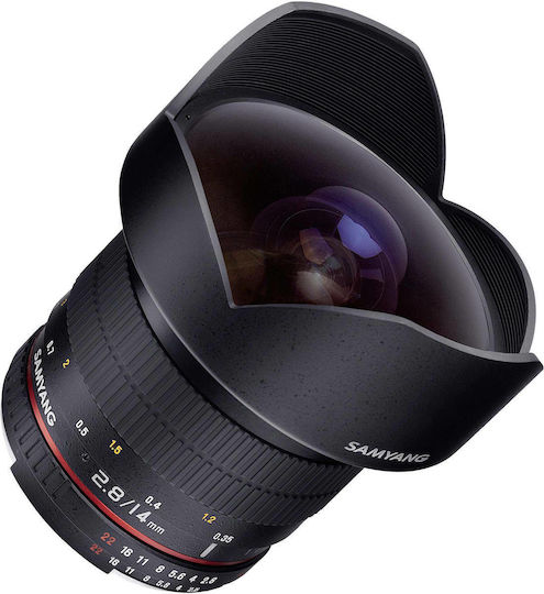 Samyang Voller Rahmen Kameraobjektiv 14mm f/2.8 IF ED UMC Aspherical Weitwinkel für Sony E Mount Black