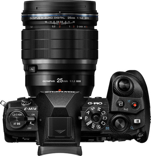 Olympus Crop Φωτογραφικός Φακός M.Zuiko ED 25mm 1:1.2 PRO Σταθερός για Micro Four Thirds (MFT) Mount Μαύρος