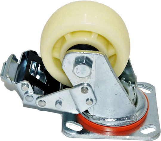 Roată Rotativă cu Frână 100x6mm
