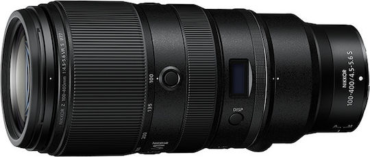 Nikon Full Frame Camera Lens Nikkor Z 100-400mm f/4.5-5.6 VR S Super Telephoto for Nikon Z Mount Black