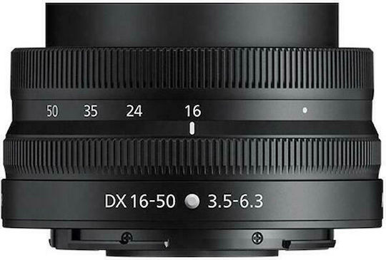 Nikon Crop Camera Lens NIKKOR Z DX 16-50mm f/3.5-6.3 VR Wide Angle Zoom for Nikon Z Mount Black