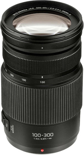 Panasonic Crop Φωτογραφικός Φακός Lumix G Vario 100-300mm f/4-5.6 II Power O.I.S. Tele Zoom για Micro Four Thirds (MFT) Mount Μαύρος