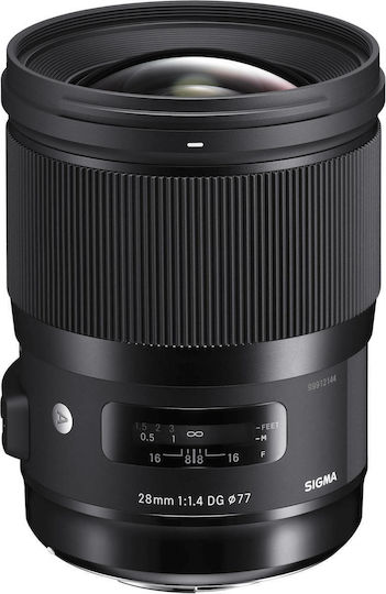 Sigma Full Frame Φωτογραφικός Φακός 14-24mm f/2.8 DG HSM Art Wide Angle Zoom για Nikon F Mount Μαύρος