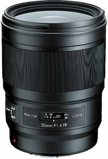 Tokina Full Frame Φωτογραφικός Φακός Opera 50mm f/1.4 FF Σταθερός για Canon EF Mount Μαύρος