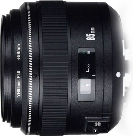 Yongnuo Full Frame Camera Lens 85mm f/1.8 Telephoto for Nikon F Mount Black