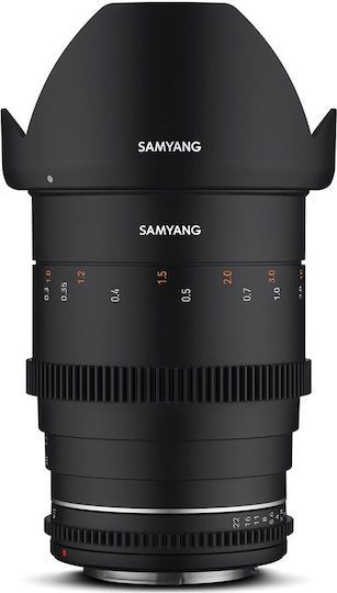 Samyang Voller Rahmen Kameraobjektiv 85mm T1.5 VDSLR MK2 Cine Teleobjektiv für Canon EF Mount Black