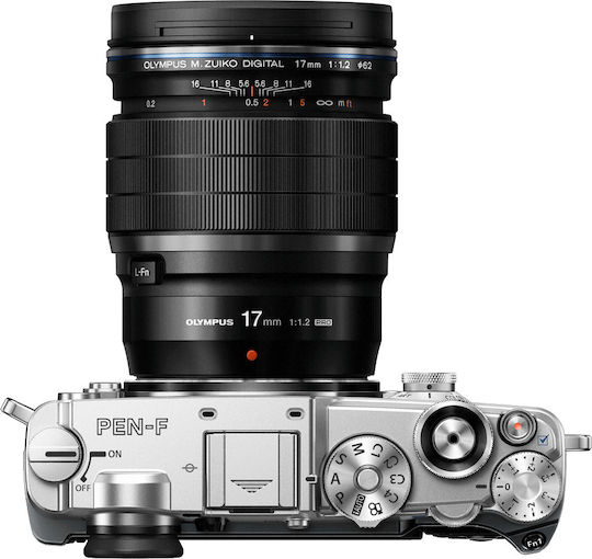 Olympus Crop Φωτογραφικός Φακός M.Zuiko ED 17mm f/1.2 PRO Wide Angle για Micro Four Thirds (MFT) Mount Μαύρος